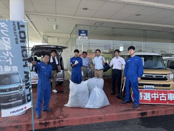 地域清掃行いました！！